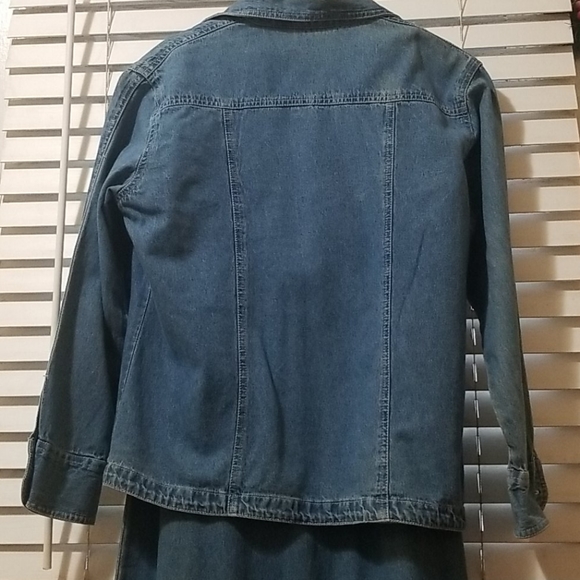 S&W DENIM DRESS & EMBROIDERED JACKET SM - Picture 2 of 8